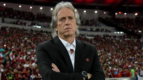 Jorge Jesus tecnico do Flamengo durante partida contra o Internacional no estadio Maracana pelo campeonato Brasileiro A 2019. Foto: Thiago Ribeiro/AGIF