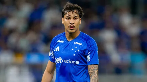 aio Jorge jogador do Cruzeiro durante partida contra o Goiás no estádio Mineirão pelo campeonato Copa Do Brasil 2026. Foto: Fernando Moreno/AGIF