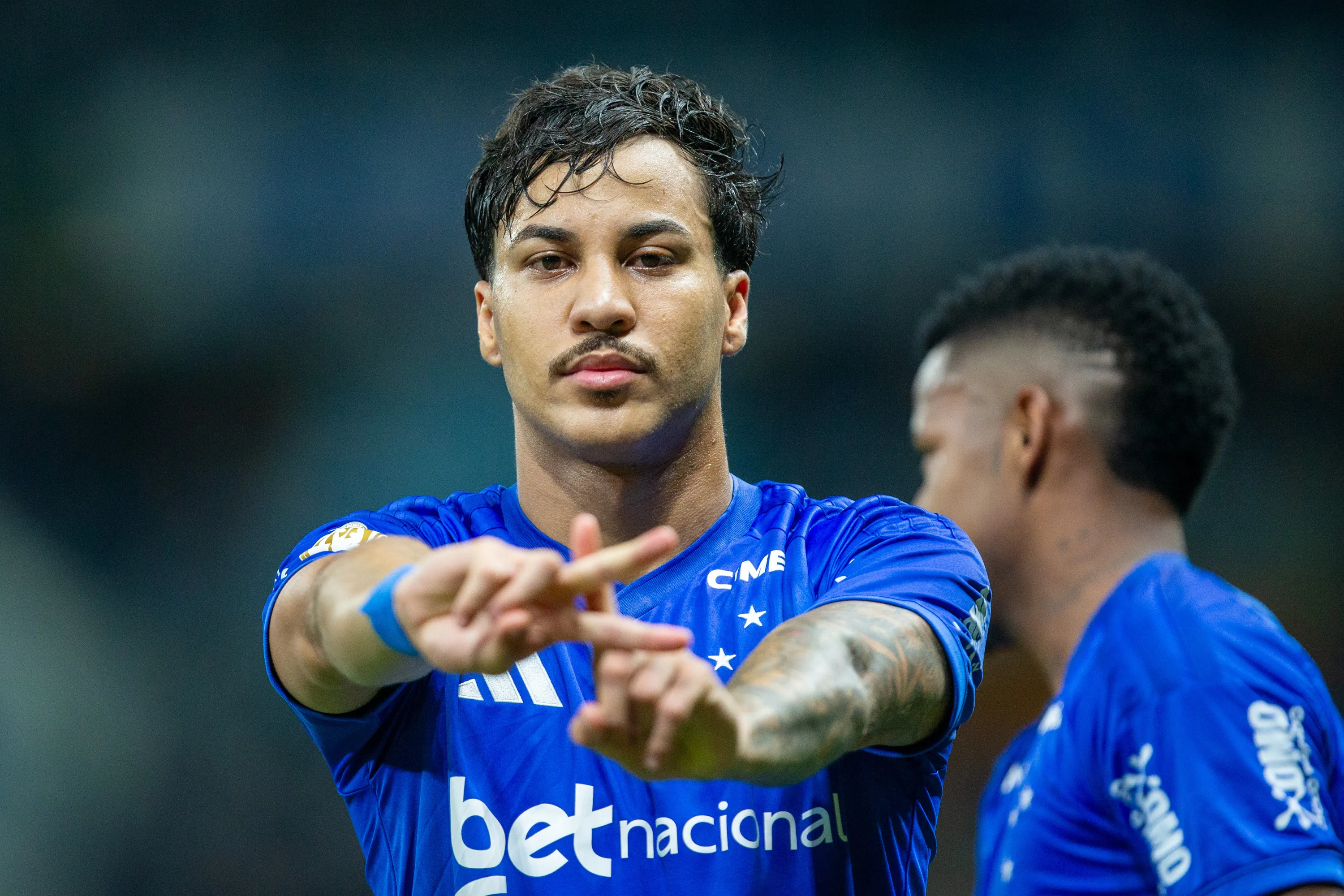 MG – BELO HORIZONTE – 12/05/2026 – COPA DO BRASIL 2026, CRUZEIRO X GOIAS – Kaio Jorge jogador do Cruzeiro comemora seu gol durante partida contra o Goias no estadio Mineirao pelo campeonato Copa Do Brasil 2026. Foto: Fernando Moreno/AGIF