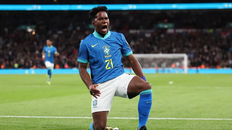 Endrick estará na Copa do Mundo. Foto: Catherine Ivill/Getty Images