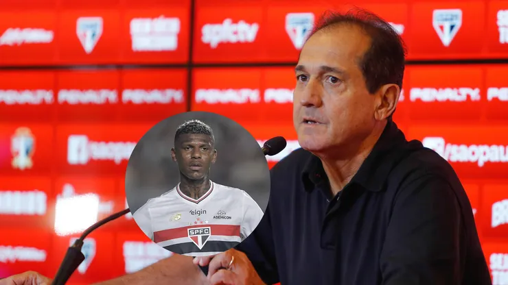 Muricy Ramalho durante despedida do Sao Paulo no CT da Barra Funda. Foto Marcello Zambrana/AGIF//Arboleda jogador do São Paulo durante partida contra o Vasco (IMagem: Marcello Zambrana/Thiago Ribeiro/AGIF)