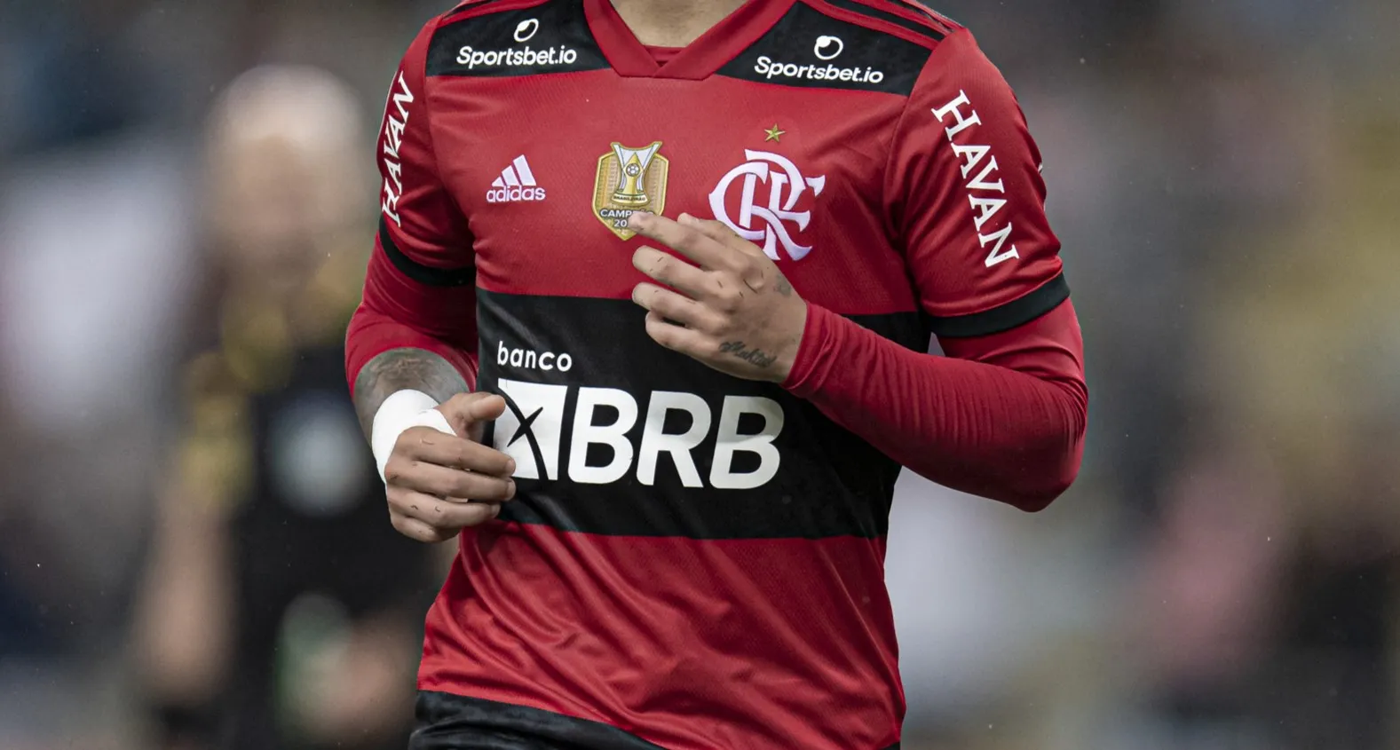 BRB foi patrocinador-máster do Flamengo até 2024. Foto: Jorge Rodrigues/AGIF