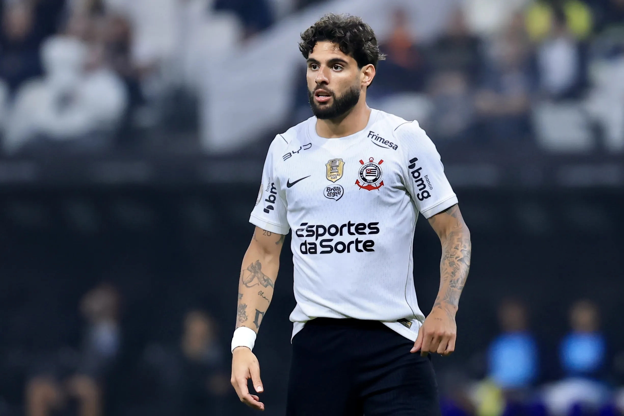 Yuri Alberto durante partida contra o Barra na Neo Química Arena pela Copa Do Brasil 2026. Foto: Marcello Zambrana/AGIF.