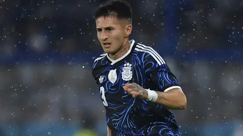 Gabriel Rojas durante amistoso da Seleção da Argentina.
