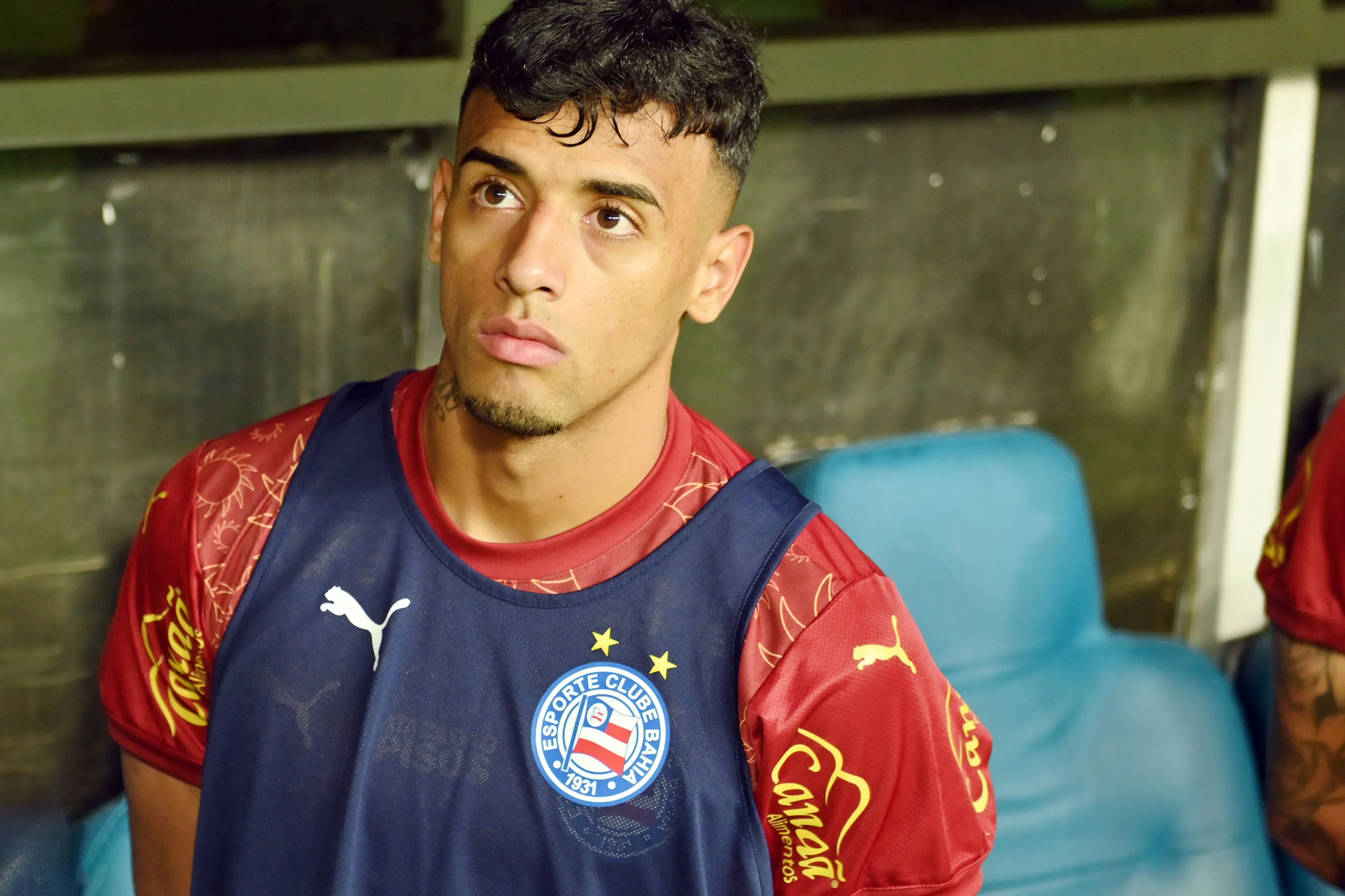 BA – SALVADOR – 20/08/2025 – COPA DO NORDESTE 2025, BAHIA X CEARA – Luciano Rodriguez, jogador do Bahia, durante partida contra o Ceara no estadio Fonte Nova pelo campeonato Copa Do Nordeste 2025. Foto: Walmir Cirne/AGIF