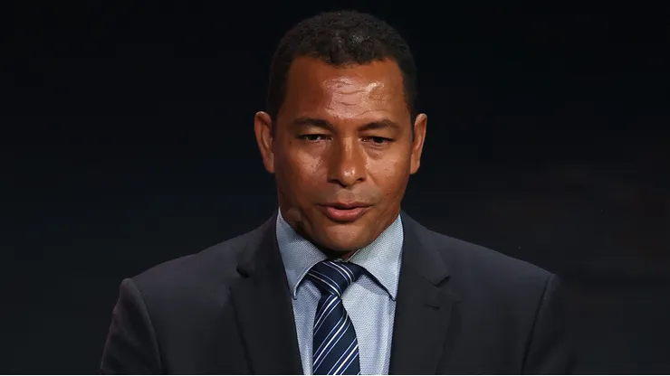 Gilberto Silva durante evento da Copa do Mundo feminina de 2023.