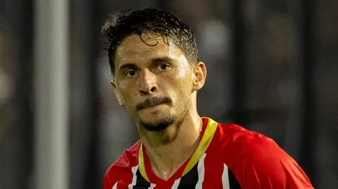 PABLO MAIA jogador do Sao Paulo durante partida contra o Bragantino no estadio Cicero De Souza Marques pelo campeonato Paulista 2026. Foto: Joisel Amaral/AGIF
