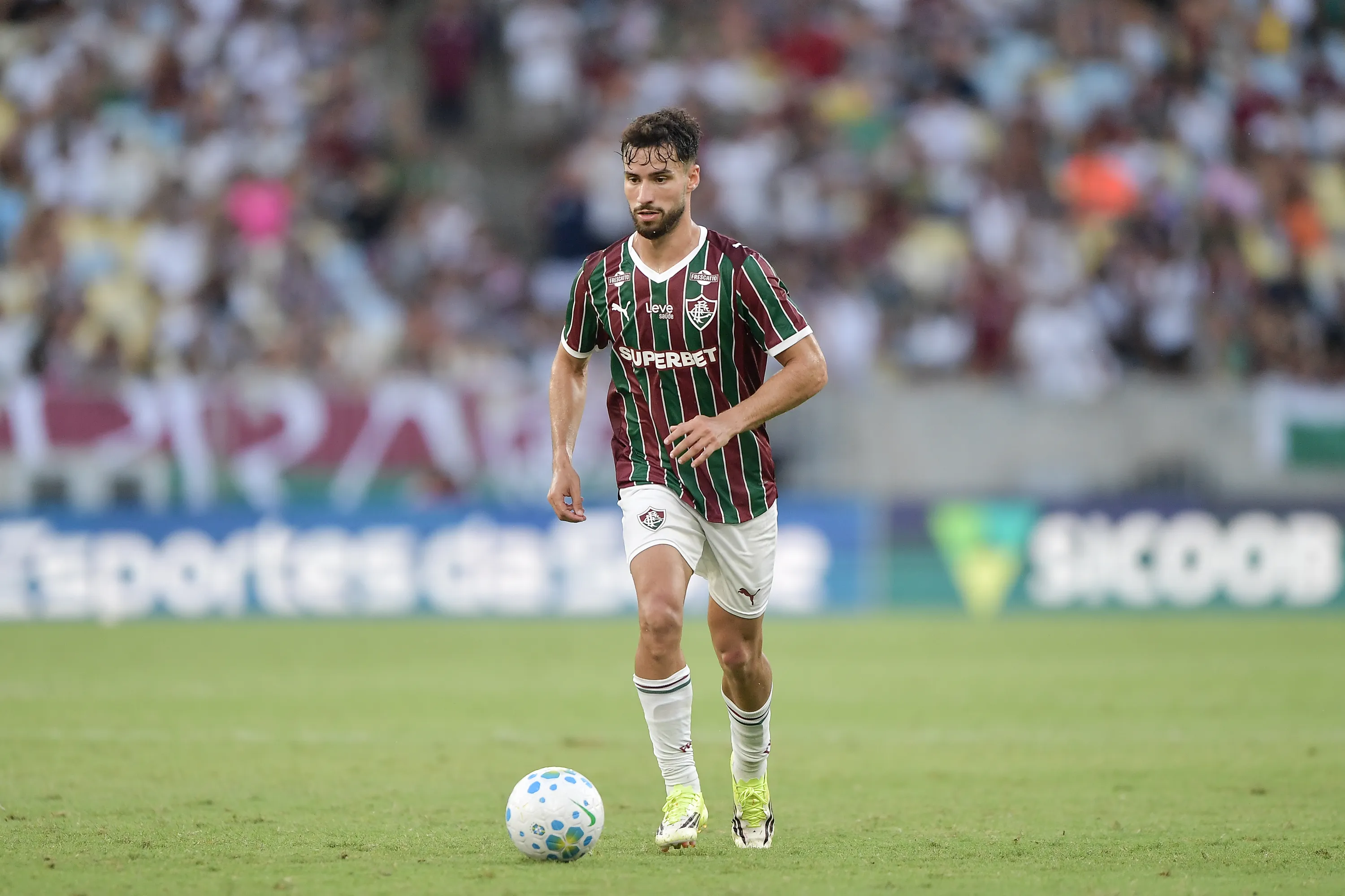 Martinelli jogador do Fluminense durante partida contra o Athletico-PR no estadio Maracana pelo campeonato Brasileiro A 2026. Foto: Thiago Ribeiro/AGIF