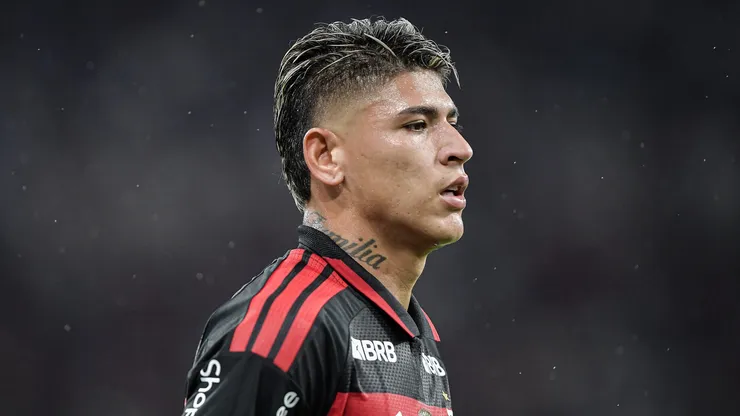 Carrascal jogador do Flamengo durante partida contra o Remo no estadio Maracana pelo campeonato Brasileiro A 2026.