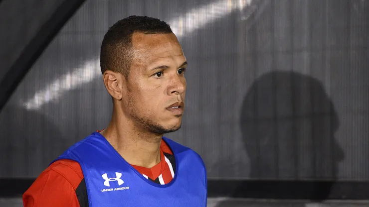 Luis Fabiano do Sao Paulo durante partida contra a Ponte Preta pelo Campeonato Brasileiro A 2015 no estadio Moises Lucarelli.