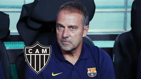 O treinador Hansi Flick, do FC Barcelona, é visto durante o amistoso de pré-temporada entre FC Seoul e FC Barcelona no Estádio Sang-am de Seul, em 31 de julho de 2025, em Seul, Coreia do Sul. (Foto de Chung Sung-Jun/Getty Images)