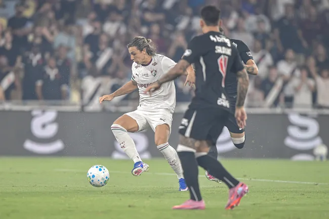 Canobbio jogador do Fluminense durante partida contra o Vasco no estadio Maracana pelo campeonato Brasileiro A 2026. Foto: Thiago Ribeiro/AGIF