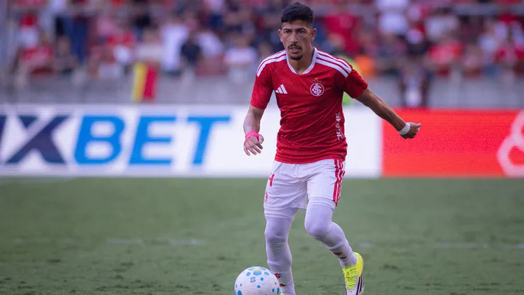 Alan Rodriguez jogador do Internacional durante partida contra o Bahia no estadio Beira-Rio pelo campeonato Brasileiro A 2026.