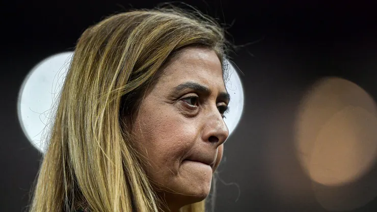 Leila Pereira presidente do Palmeiras durante partida contra o Flamengo no estadio Maracana pelo campeonato Brasileiro A 2024.