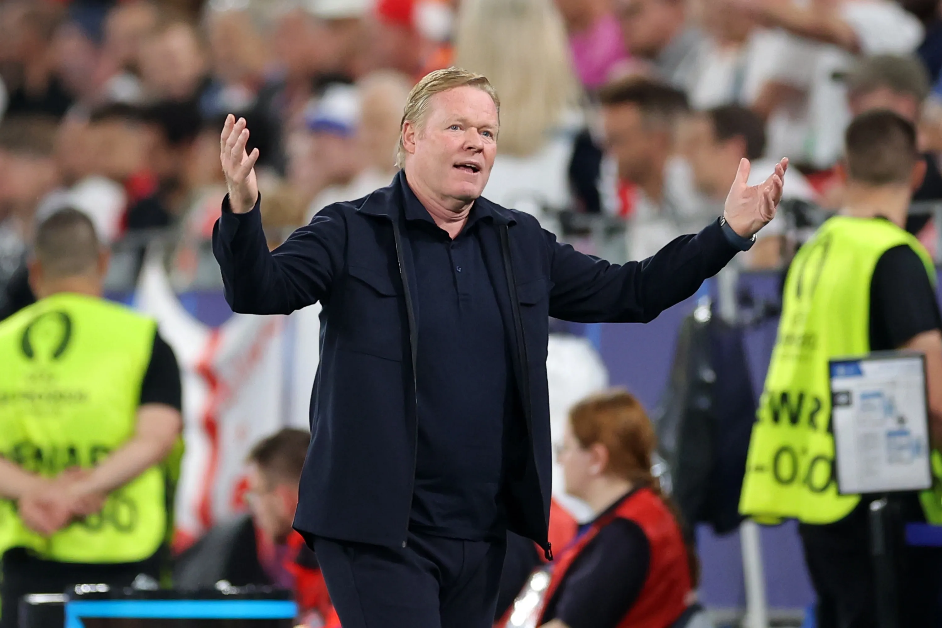 Ronaldo Koeman, técnico da Holanda. (Photo by Alex Livesey/Getty Images)