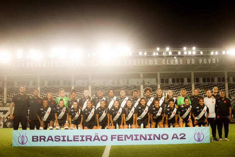 Jogadoras do Vasco perfiladas - Foto: João Gabriel Alves/Vasco