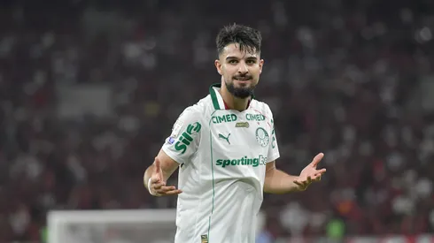 RJ - RIO DE JANEIRO - 23/05/2026 - BRASILEIRO A 2026, FLAMENGO X PALMEIRAS - Flaco Lopez jogador do Palmeiras comemora seu gol durante partida contra o Flamengo no estadio Maracana pelo campeonato Brasileiro A 2026. Foto: Thiago Ribeiro/AGIF