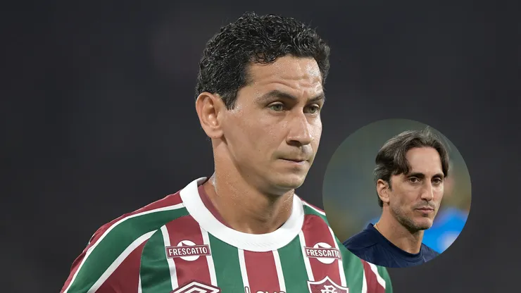 PH Ganso jogador do Fluminense durante partida contra o Vasco/Luis Zubeldía técnico do Fluminense durante partida contra o São Paulo (Imagem: Thiago Ribeiro/AGIF/Jorge Rodrigues/AGIF)