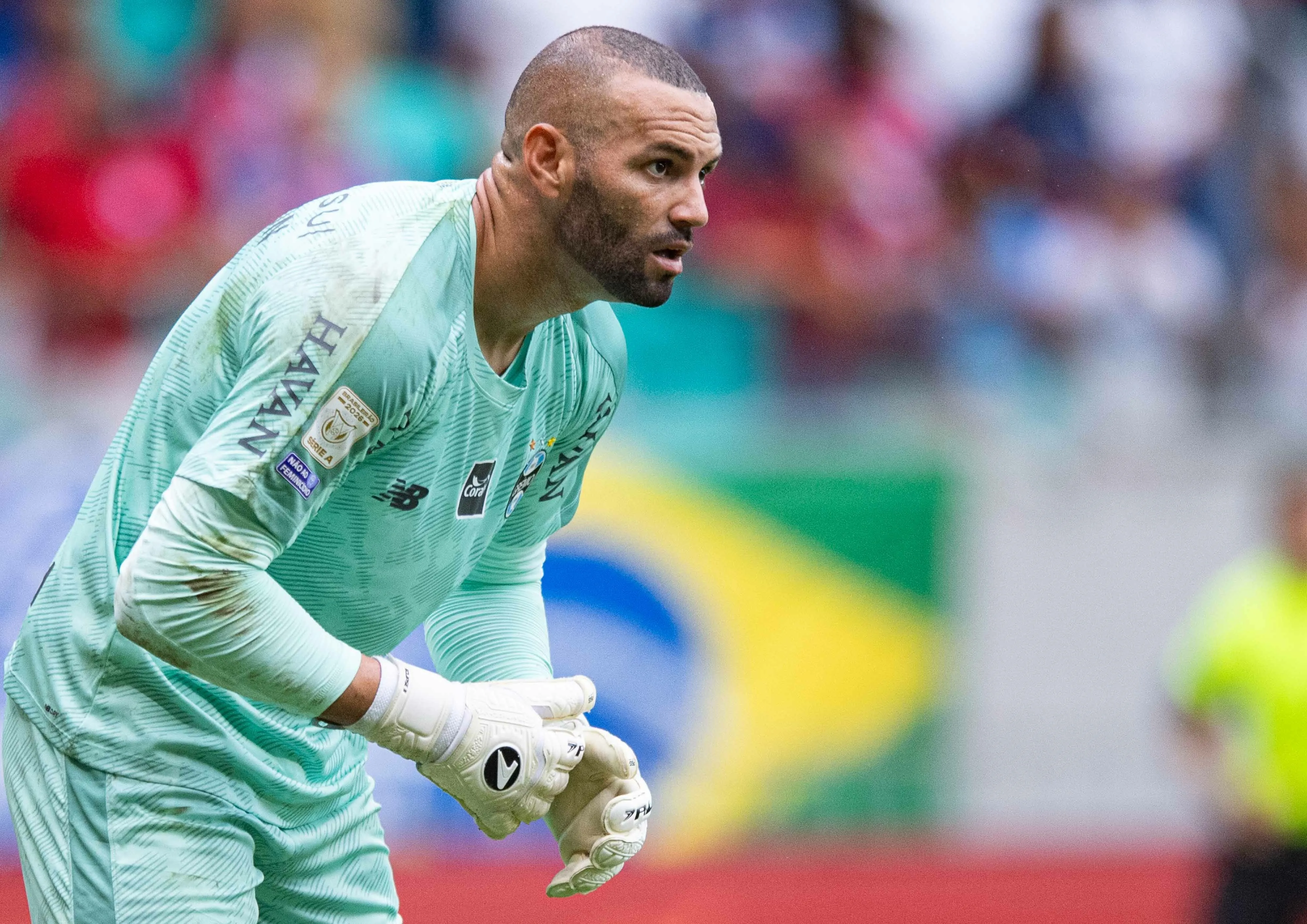 BA – SALVADOR – 17/05/2026 – BRASILEIRO A 2026, BAHIA X GREMIO – Weverton jogador do Gremio durante partida contra o Bahia no estadio Arena Fonte Nova pelo campeonato Brasileiro A 2026. Foto: Jhony Pinho/AGIF