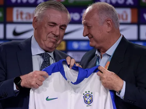Felipão reencontra Seleção e acompanha treino na Granja Comary
