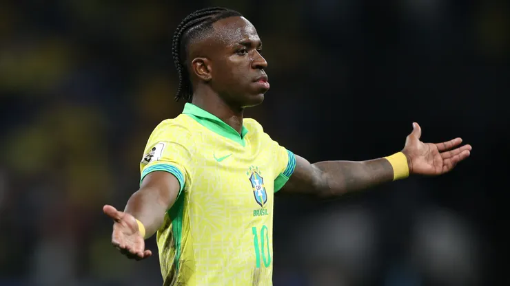Vinicius Junior jogador da Selecao Brasileira durante a partida entre Brasil e Paraguai na Neo Quimica Arena em Sao Paulo (SP), pelas Eliminatorias da Copa do Mundo 2026.