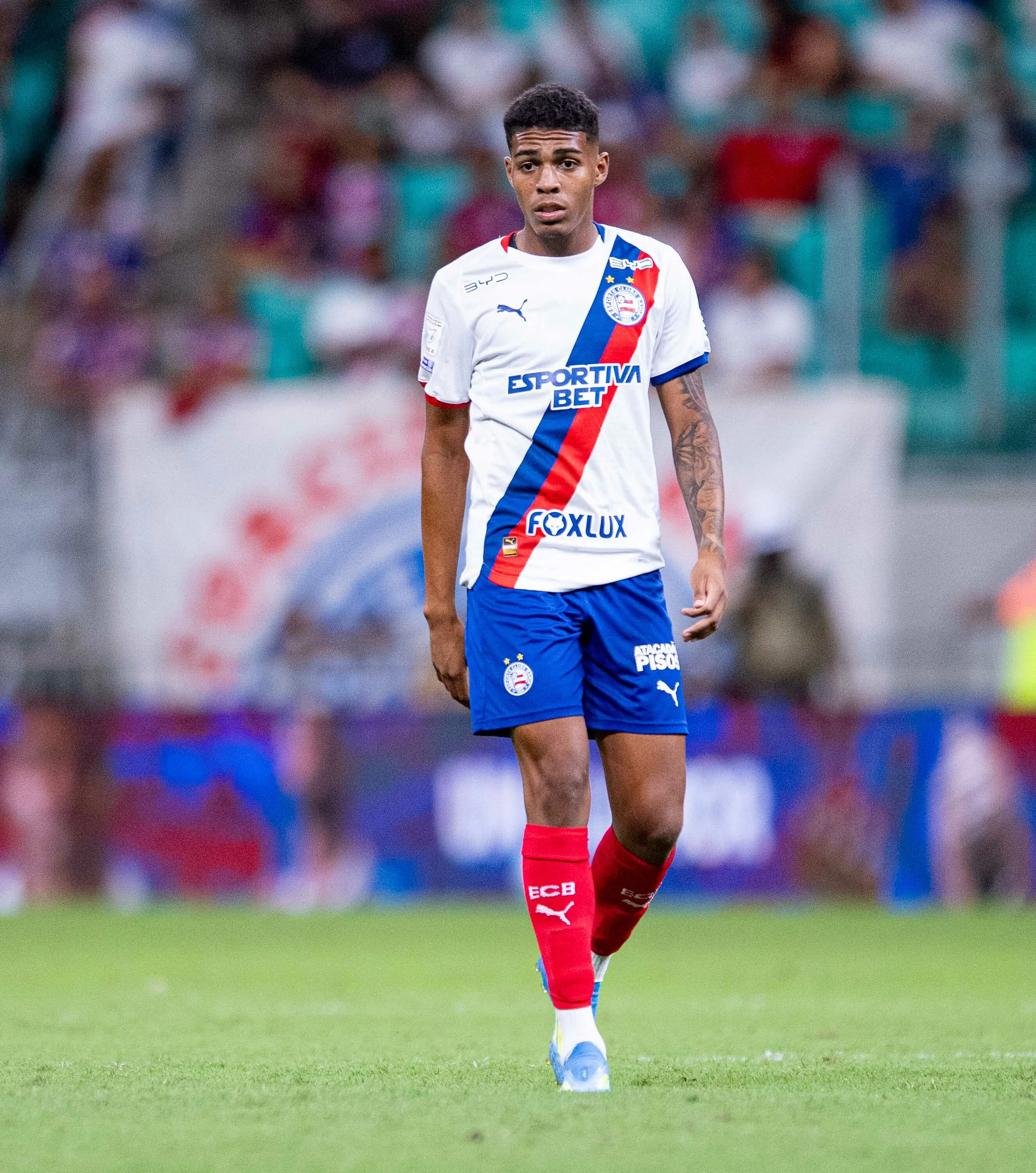 BA – SALVADOR – 17/05/2026 – BRASILEIRO A 2026, BAHIA X GREMIO – Caio Suassuna jogador do Bahia durante partida contra o Gremio no estadio Arena Fonte Nova pelo campeonato Brasileiro A 2026. Foto: Jhony Pinho/AGIF
