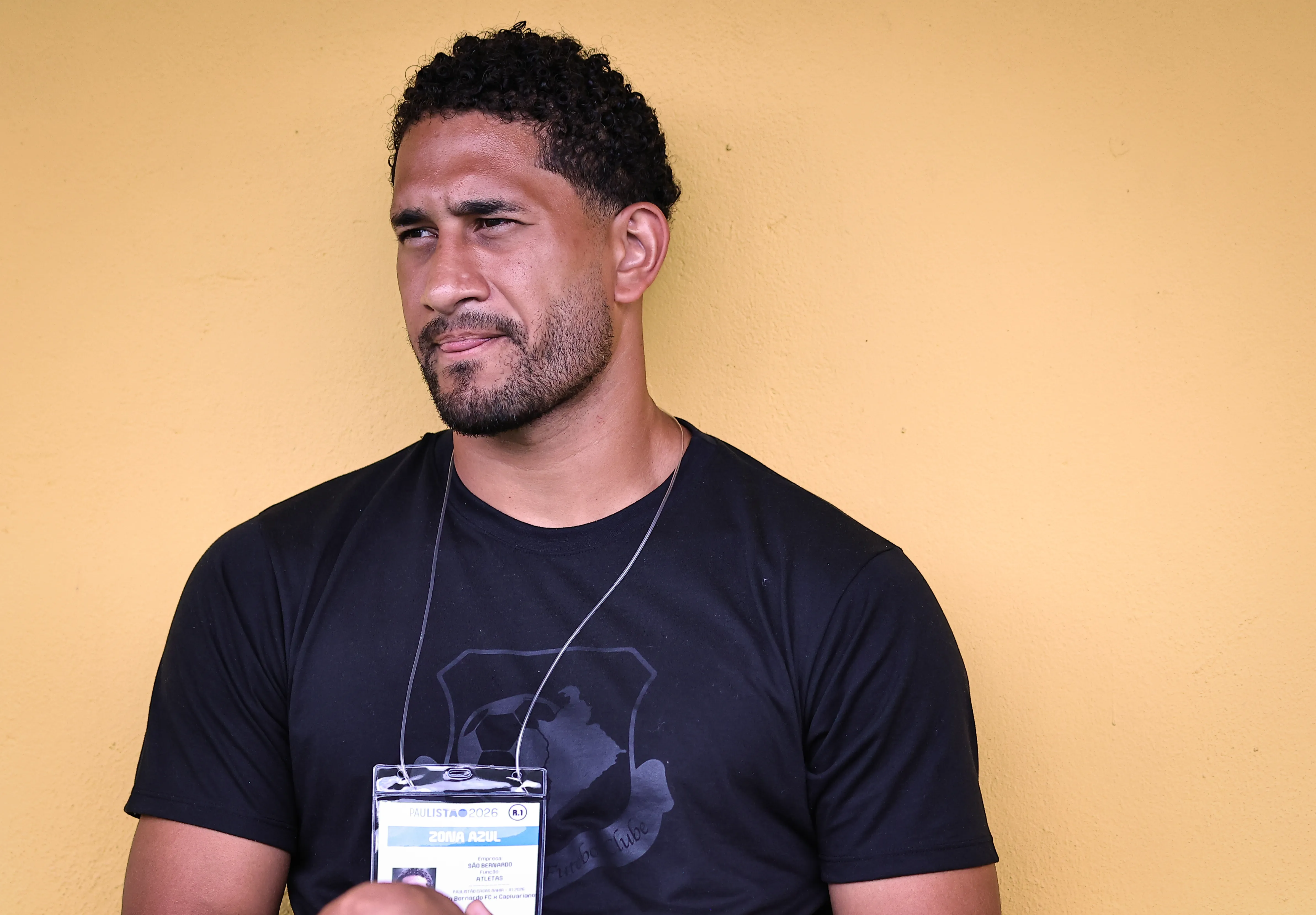 Pablo jogador do Sao Bernardo durante aquecimento antes da partida contra o Capivariano no estadio Primeiro de Maio pelo campeonato Paulista 2026. Foto: Fabio Giannelli/AGIF