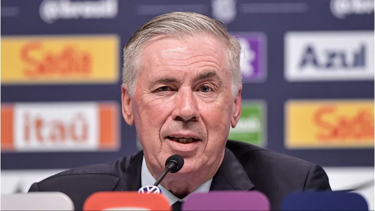 Carlo Ancelotti durante convocação da Seleção Brasileira para a Copa do Mundo de 2026.