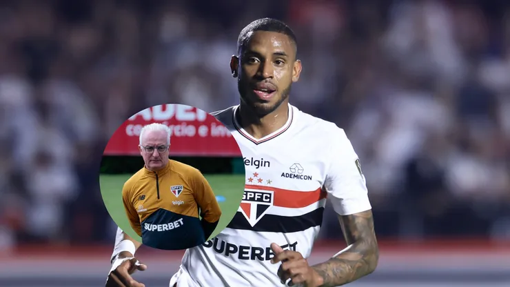 André Silva jogador do São Paulo durante partida contra o Atlético Nacional/Dorival Junior técnico do São Paulo durante treino no Centro de Treinamento CT Barra Funda (Imagem: Marcello Zambrana/AGIF)