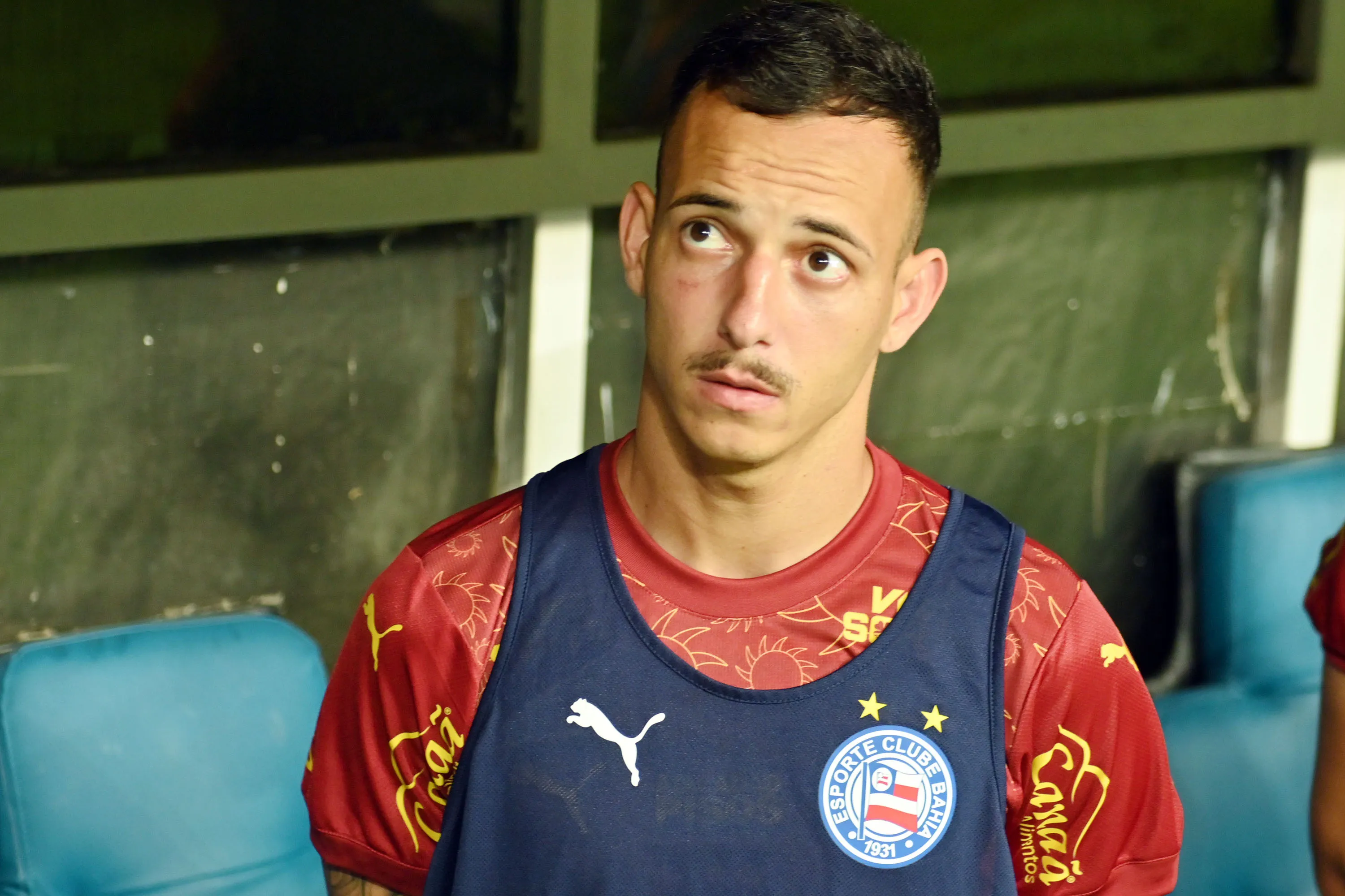 BA – SALVADOR – 20/08/2025 – COPA DO NORDESTE 2025, BAHIA X CEARA – Iago Borduchi, jogador do Bahia, durante partida contra o Ceara no estadio Fonte Nova pelo campeonato Copa Do Nordeste 2025. Foto: Walmir Cirne/AGIF