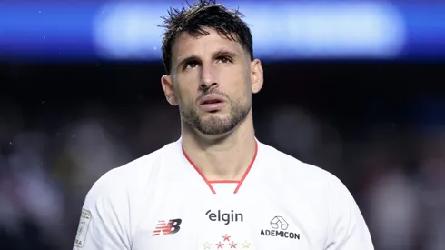 Calleri durante confronto contra o Botafogo no Brasileirão de 2026.