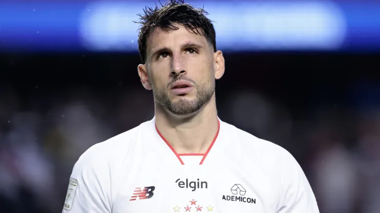 Calleri durante confronto contra o Botafogo no Brasileirão de 2026.