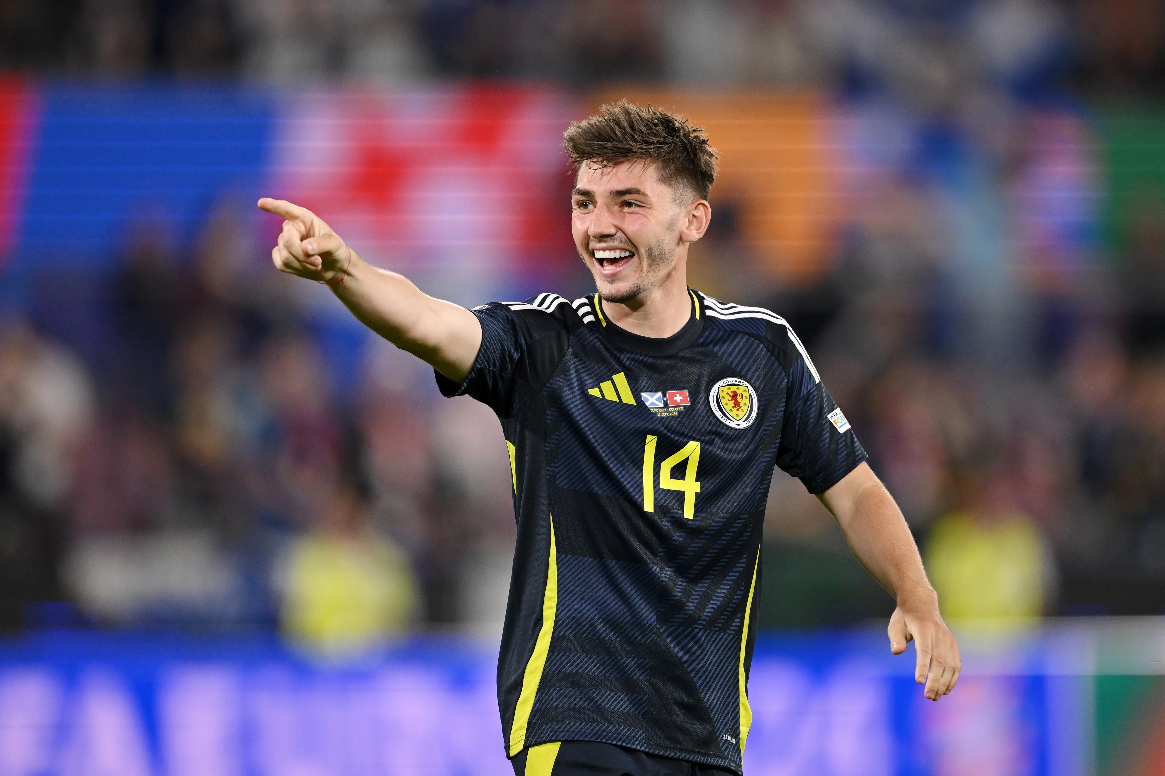 Billy Gilmour na Euro 2024, Germany. (Photo by Stu Forster/Getty Images)