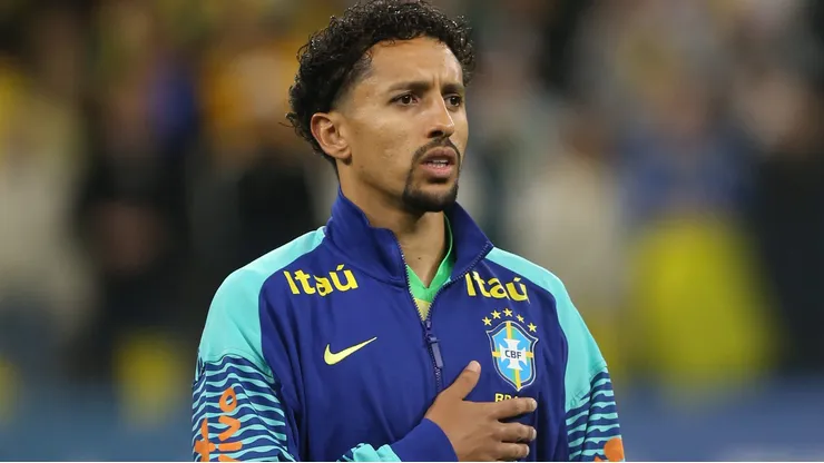 Marquinhos jogador da Selecao Brasileira durante a partida entre Brasil e Paraguai na Neo Quimica Arena em Sao Paulo (SP), pelas Eliminatorias da Copa do Mundo 2026. Foto: Marlon Costa/AGIF