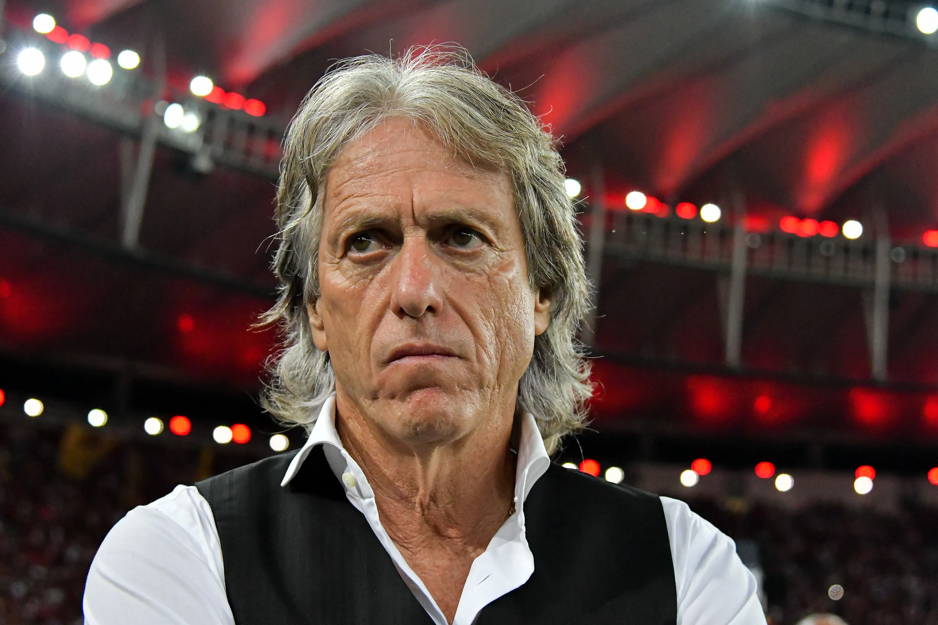 Jorge Jesus tecnico do Flamengo durante partida contra o Ceara no estadio Maracana pelo campeonato Brasileiro A 2019.