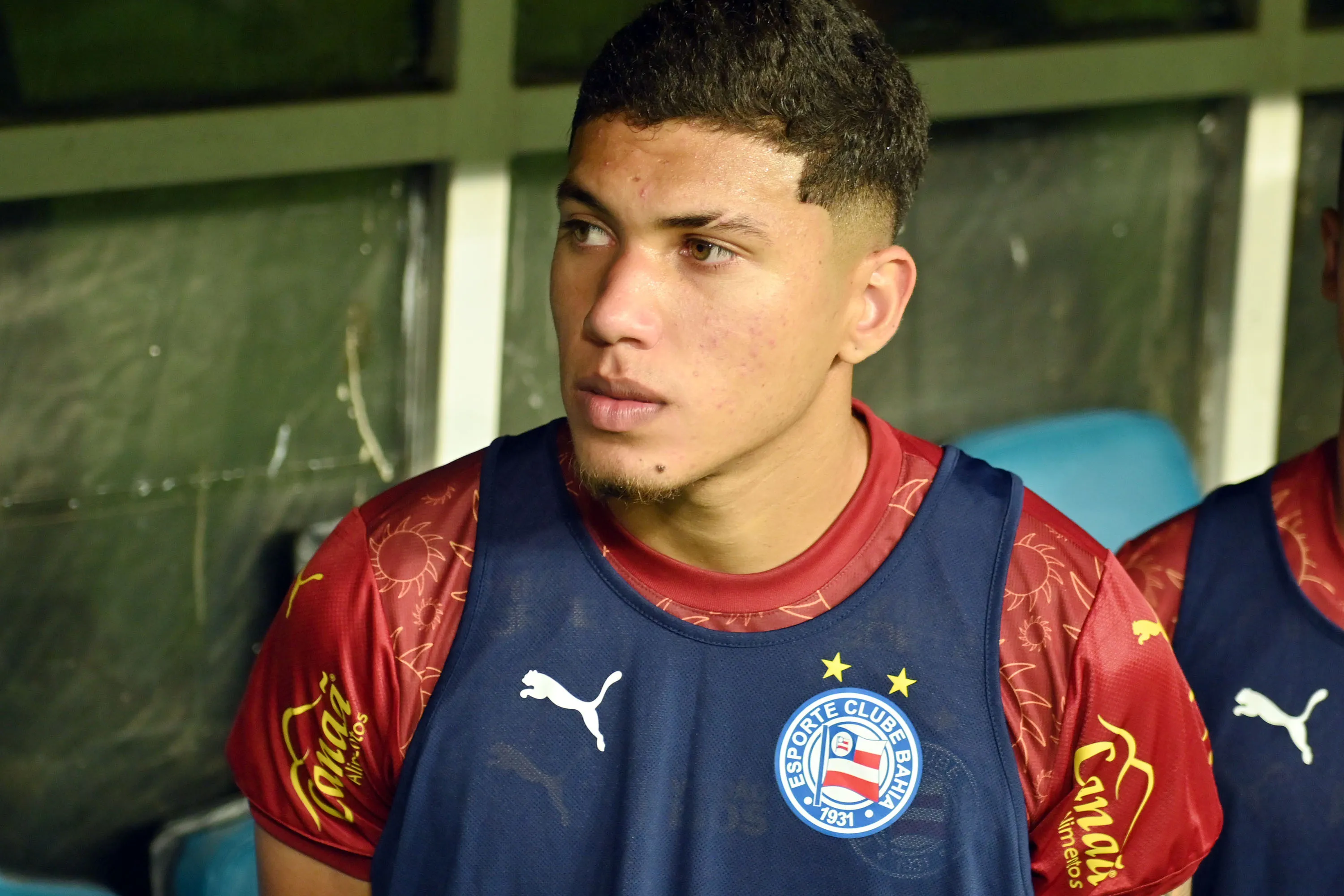 BA – SALVADOR – 20/08/2025 – COPA DO NORDESTE 2025, BAHIA X CEARA – Ze Guilherme, jogador do Bahia, durante partida contra o Ceara no estadio Fonte Nova pelo campeonato Copa Do Nordeste 2025. Foto: Walmir Cirne/AGIF