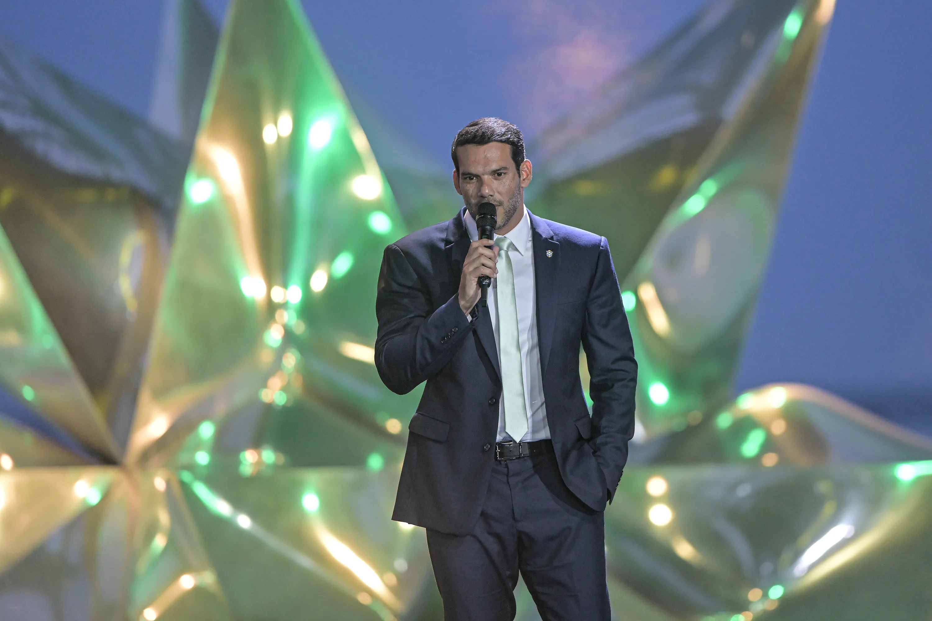 RJ – RIO DE JANEIRO – 18/05/2026 – COPA DO MUNDO 2026, CONVOCACAO DA SELECAO BRASILEIRA -Samir Xaud presidente da CBF durante convocacao dos 26 jogadores para a Copa do Mundo 2026, em coletiva no Museu do Amanha, nesta segunda-feira (18). Foto: Thiago Ribeiro/AGIF