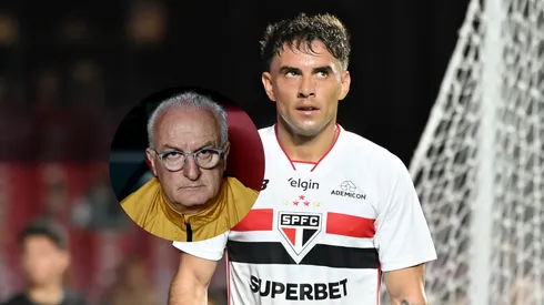 Enzo Díaz jogador do São Paulo durante partida contra o Grêmio/Dorival Júnior técnico do São Paulo durante partida contra o Boston River (Imagem: Jota Erre/AGIF/Marcello Zambrana/AGIF)