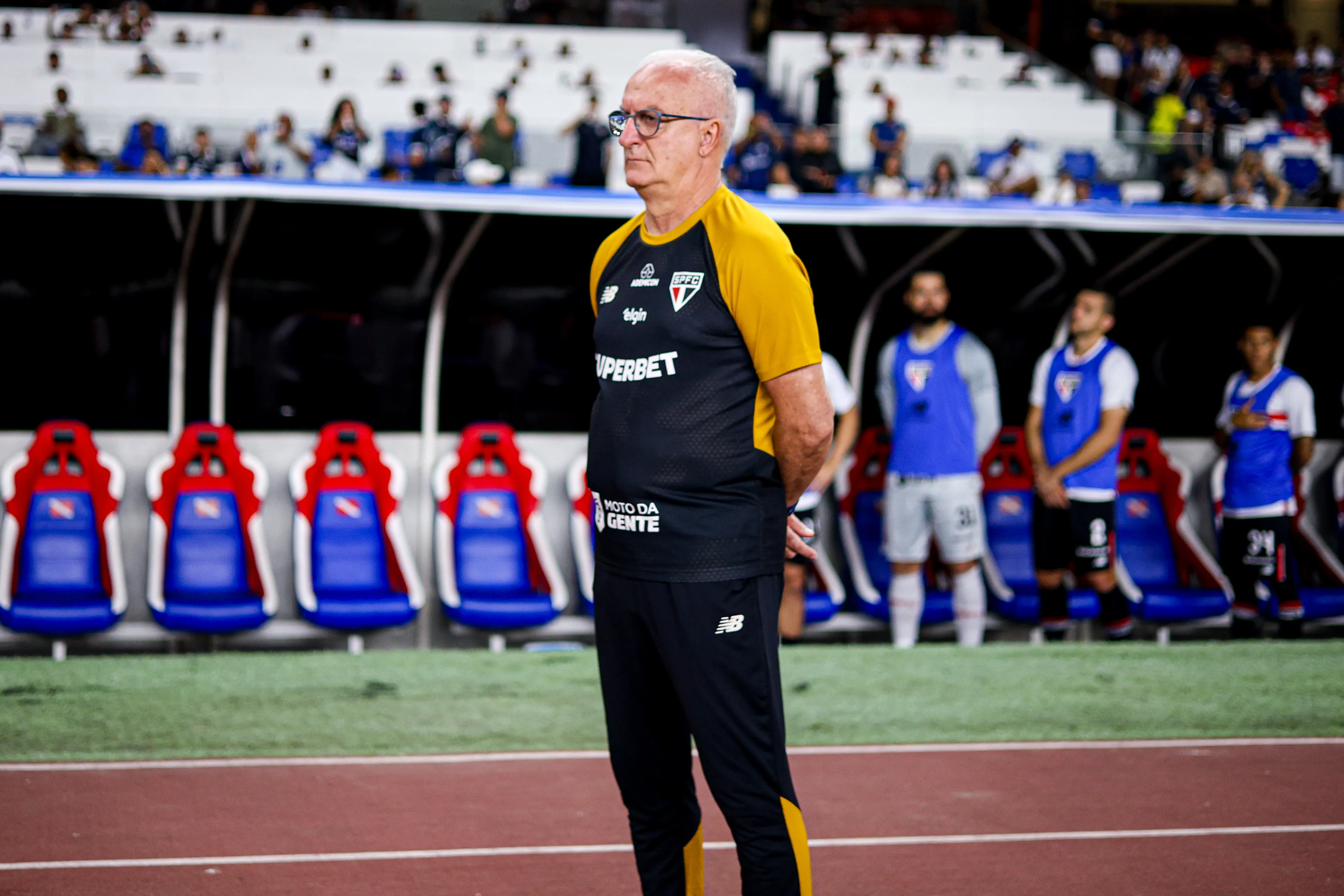 PA – BELEM – 31/05/2026 – BRASILEIRO A 2026, REMO X SAO PAULO – Dorival Junior tecnico do Sao Paulo durante partida contra o Remo no estadio Mangueirao pelo campeonato Brasileiro A 2026. Foto: Fernando Torres/AGIF