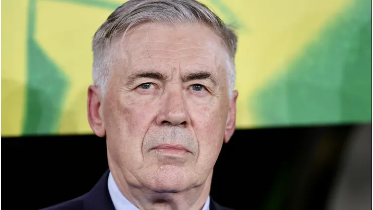 Carlo Ancelotti durante amistoso contra o Panamá.