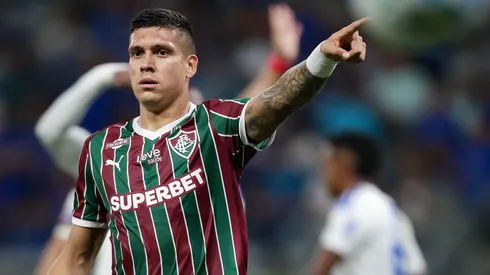 Julián Millán é elogiado por Maxi Cuberas. Foto: Marcelo Gonçalves/Fluminense