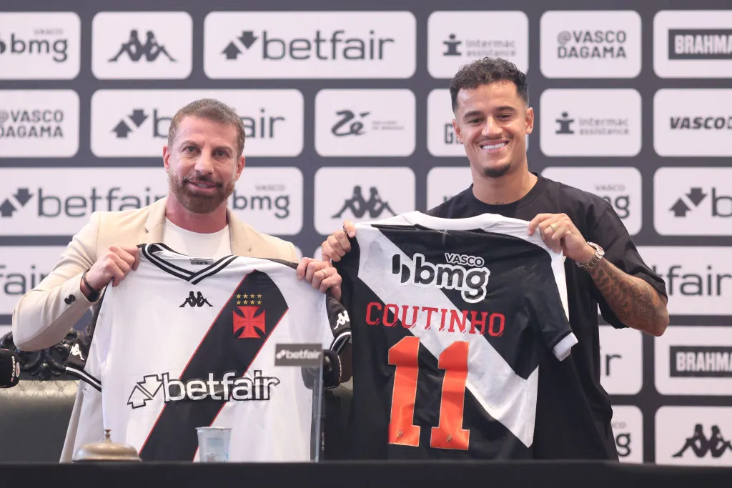 Philippe Coutinho foi contratado pelo Vasco em uma janela de julho. (Photo by Lucas Figueiredo/Getty Images)