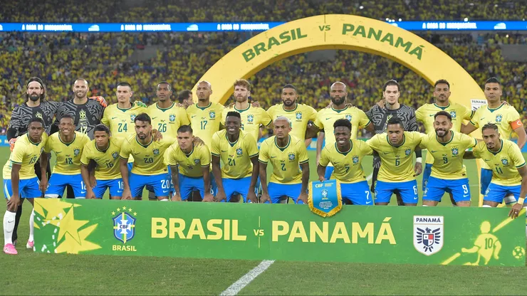 Jogadores do Selecao Brasileira posam para foto antes na partida contra Panama no estadio Maracana pelo campeonato Amistoso. Foto: Thiago Ribeiro/AGIF
