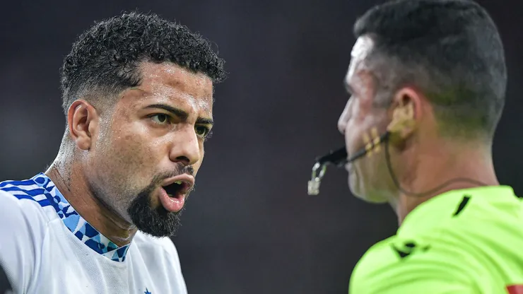 João Marcelo jogador do Cruzeiro durante partida contra o Flamengo no estadio Maracana pelo campeonato Brasileiro A 2024.