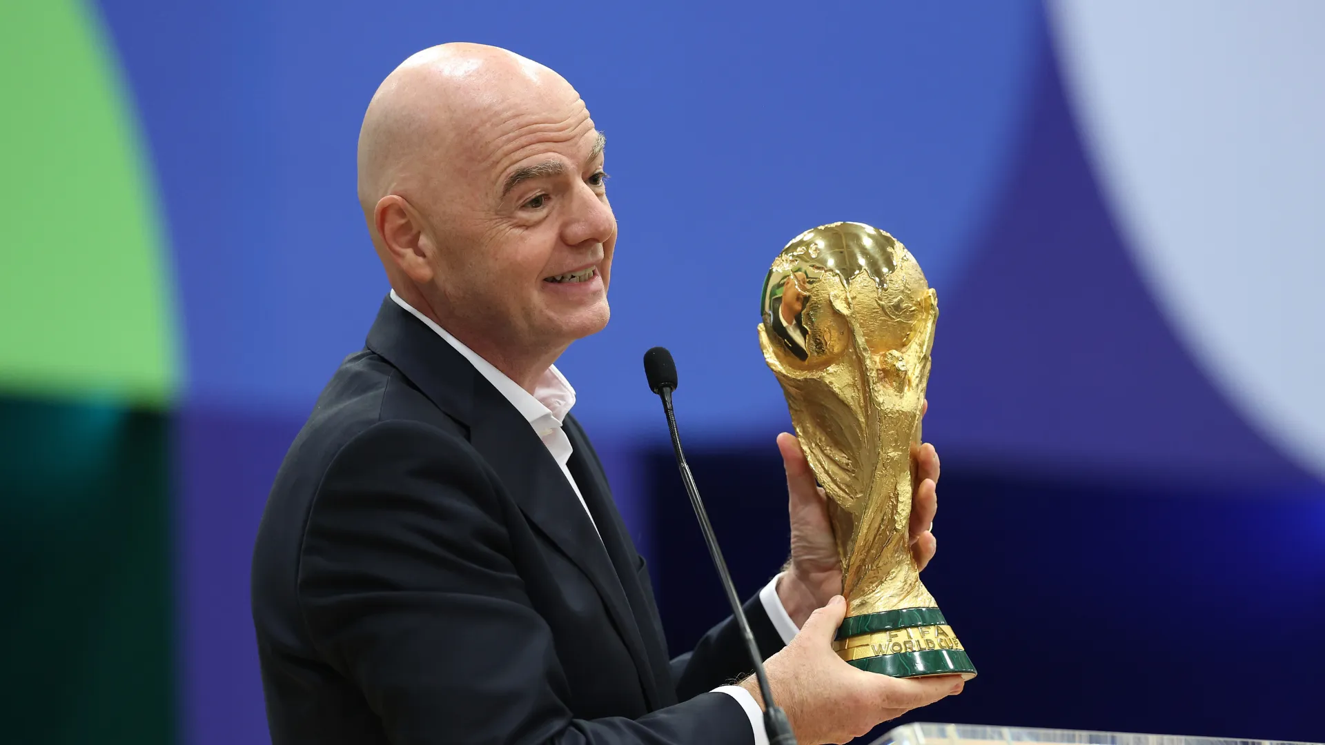 O presidente da FIFA. (Foto de Sam Hodde/Getty Images)