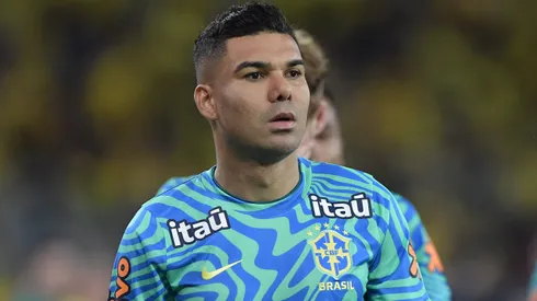 Casemiro durante amistoso contra o Panamá.