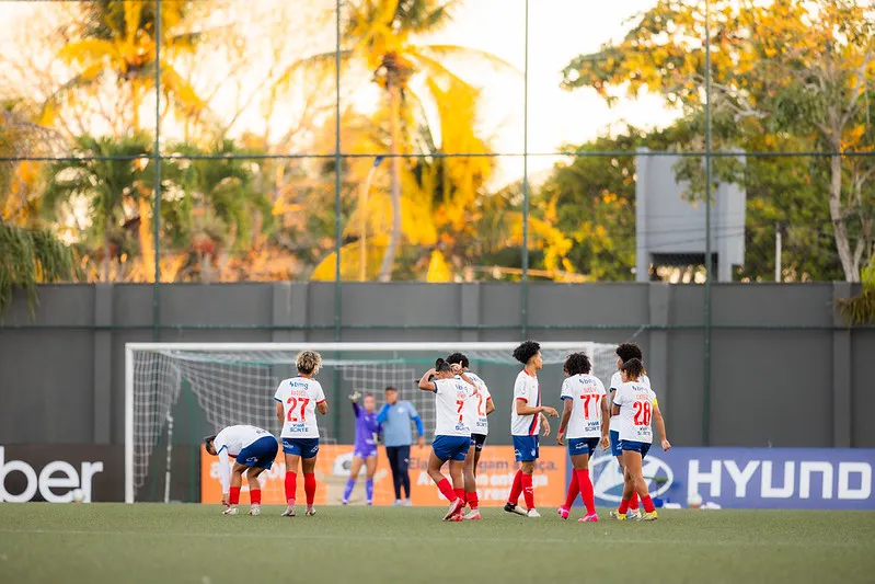 Jogadoras do Bahia durante jogo do clube - Foto: Letícia Martins/EC Bahia