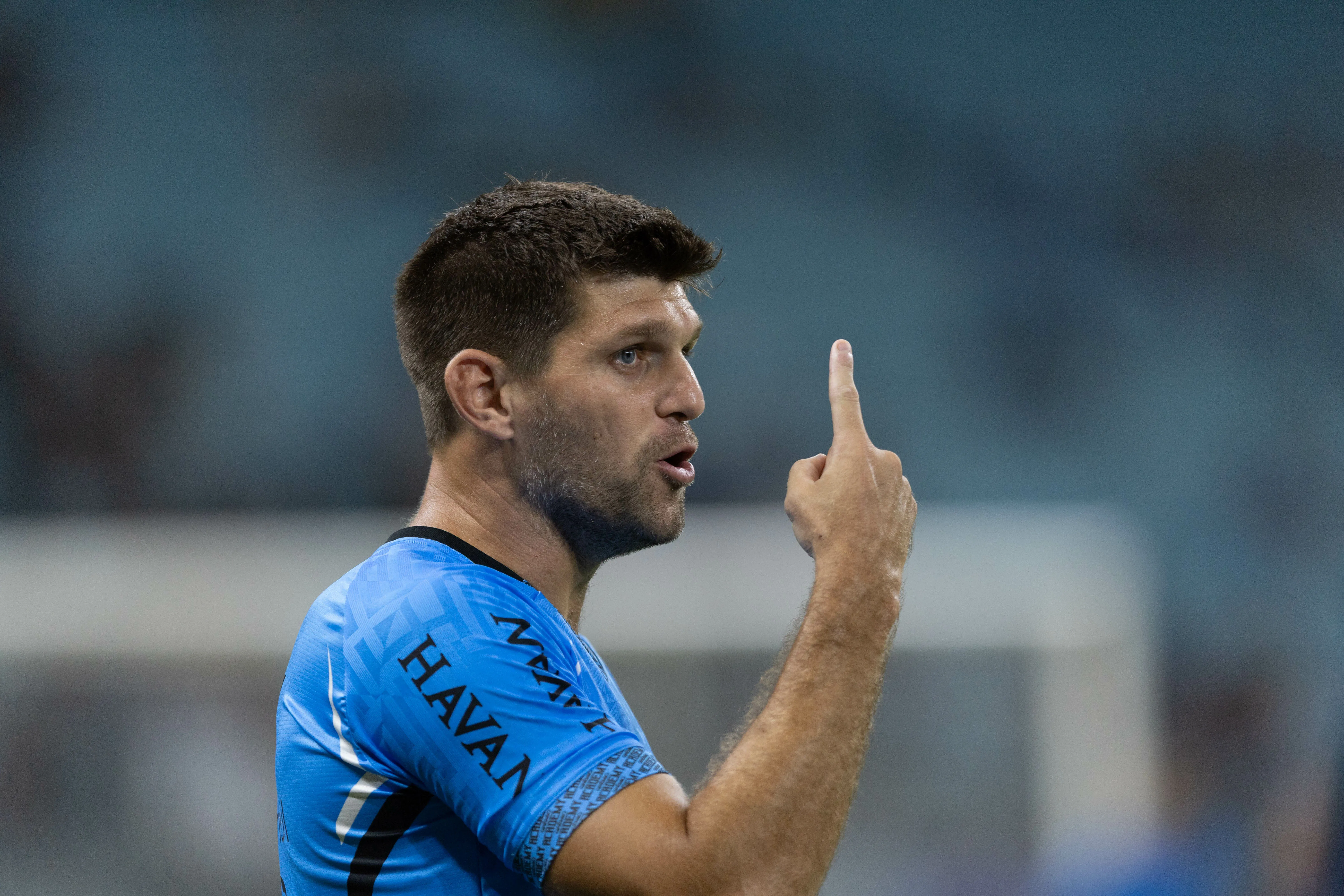 RS – PORTO ALEGRE – 12/03/2026 – BRASILEIRO A 2026, GREMIO X BRAGANTINO – Walter Kannemann jogador do Gremio durante partida contra o Bragantino no estadio Arena do Gremio pelo campeonato Brasileiro A 2026. Foto: Liamara Polli/AGIF