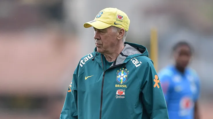 Carlo Ancelotti tecnico do Brasil durante treino no estadio Granja Comary. Foto: Thiago Ribeiro/AGIF
