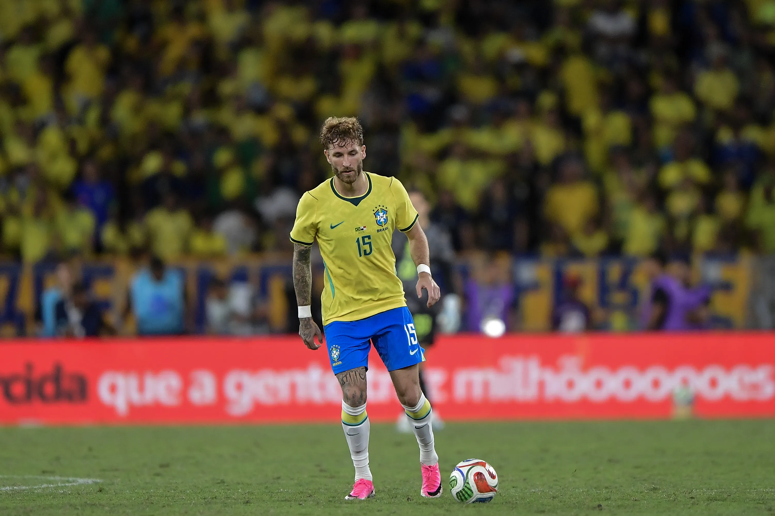 Leo Pereira jogador do Selecao Brasileira durante partida contra o Panama no estadio Maracana pelo campeonato Amistoso. Foto: Thiago Ribeiro/AGIF